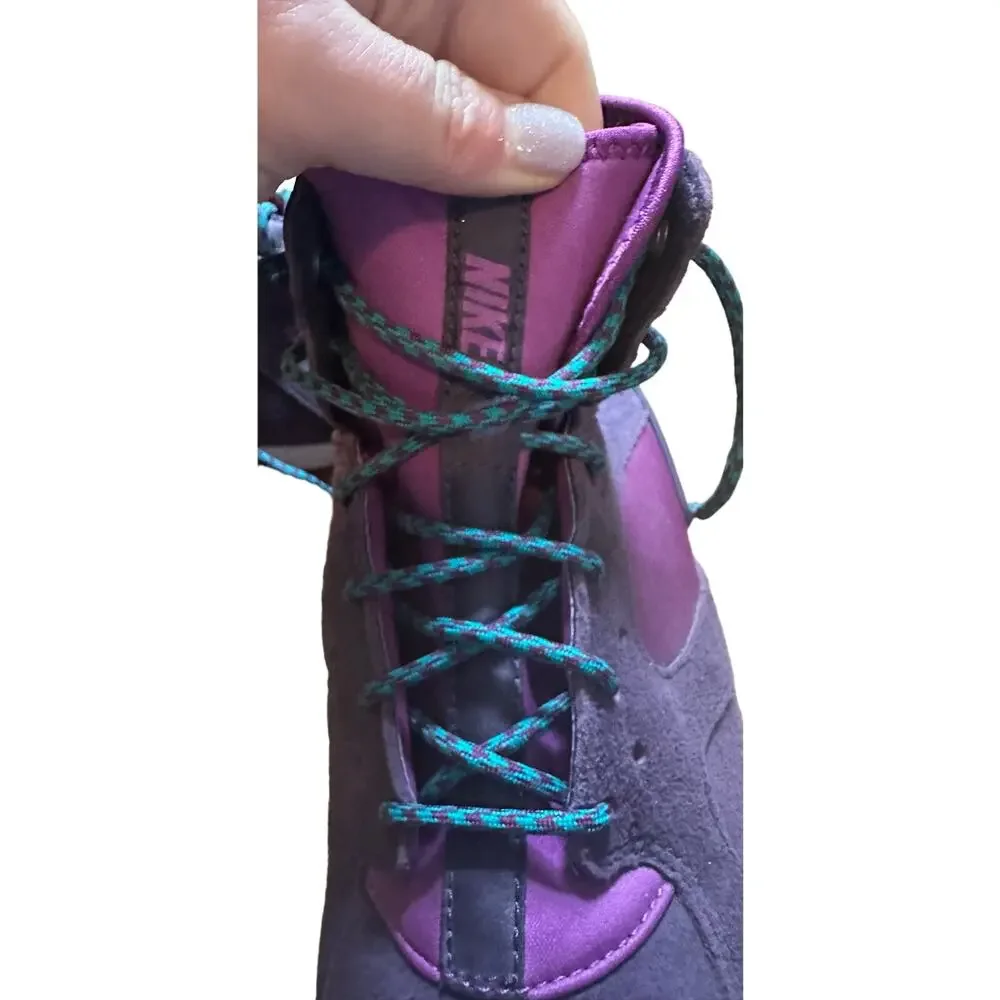 Nike Women’s Purple Koth Mid Hi Lace Up Shoes Rear Zip Size 9.5